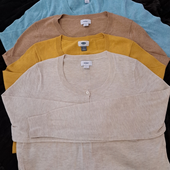 Old Navy Sweaters - Old Navy Women's Sweaters - Beige, Yellow, Brown, Light Blue